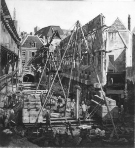 De verbouwing van het Burgerweeshuis tot Historisch Museum Amsterdam 1968 met De Waalpalen